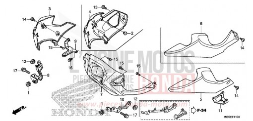 UNDER COWL NC700SDD de 2013